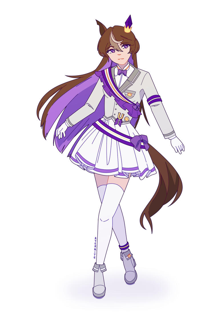 Umamusume OC - Holy Peak by BlueCats Character illustration of an Umamusume original character.