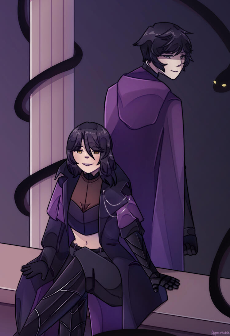 Ophiuchian leaders Character illustrations of original characters representing the zodiac sign, Ophiuchus.